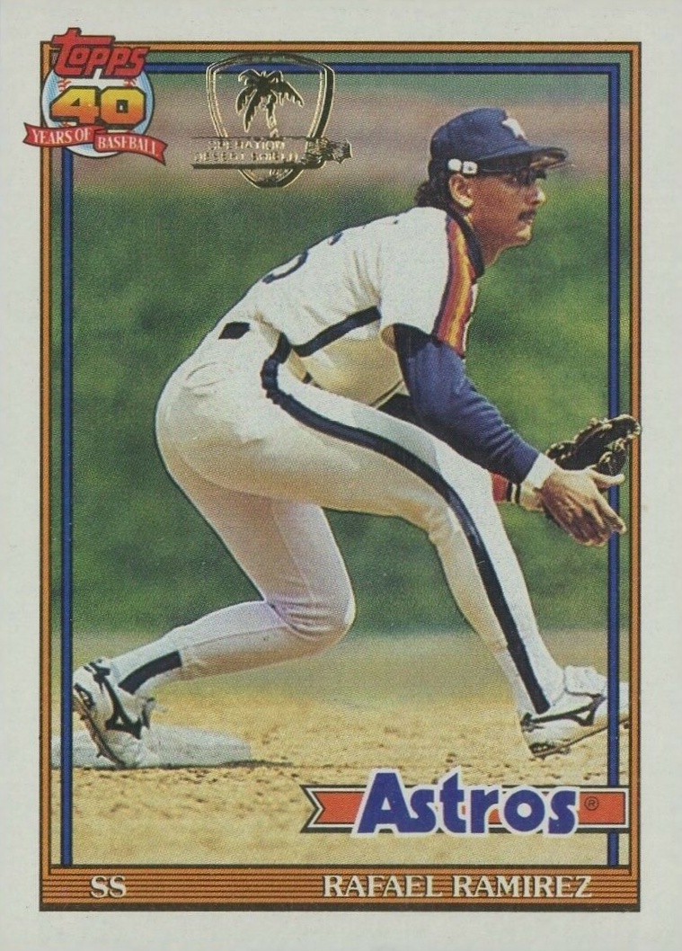 1991 Topps Desert Shield Rafael Ramirez #423 Baseball Card