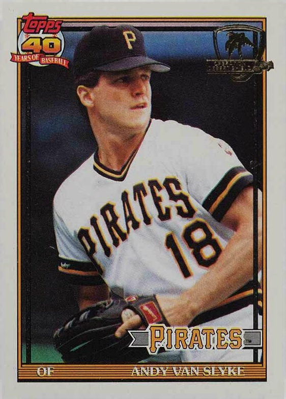 1991 Topps Desert Shield Andy Van Slyke #425 Baseball Card
