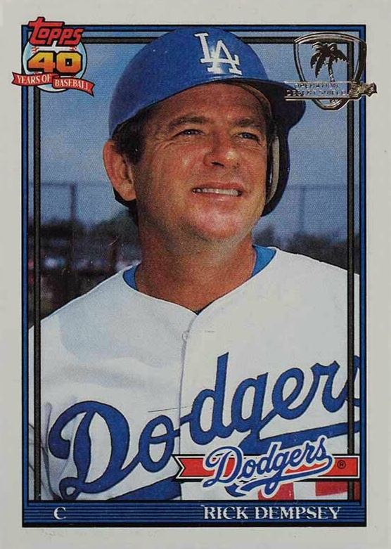 1991 Topps Desert Shield Rick Dempsey #427 Baseball Card