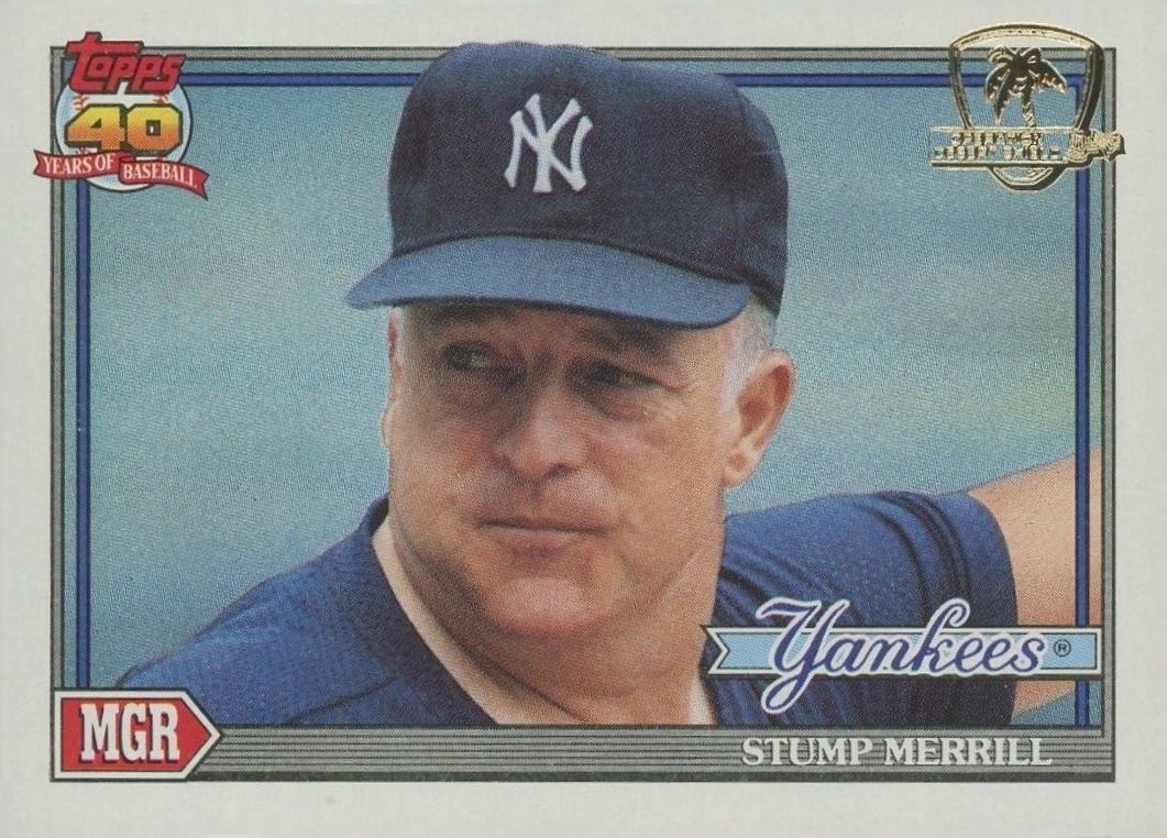 1991 Topps Desert Shield Stump Merrill #429 Baseball Card
