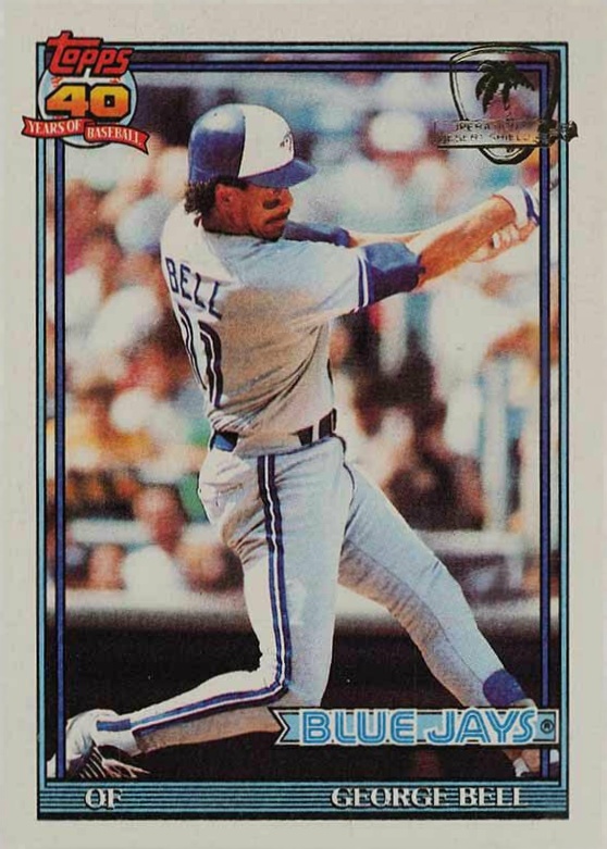 1991 Topps Desert Shield George Bell #440 Baseball Card
