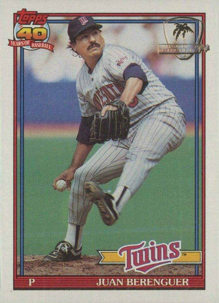 1991 Topps Desert Shield Juan Berenguer #449 Baseball Card