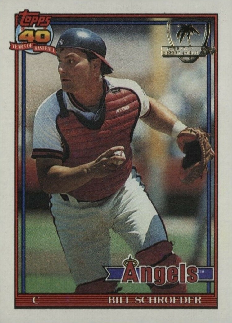 1991 Topps Desert Shield Bill Schroeder #452 Baseball Card