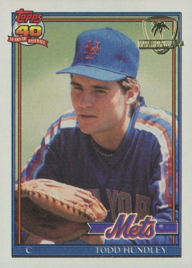 1991 Topps Desert Shield Todd Hundley #457 Baseball Card