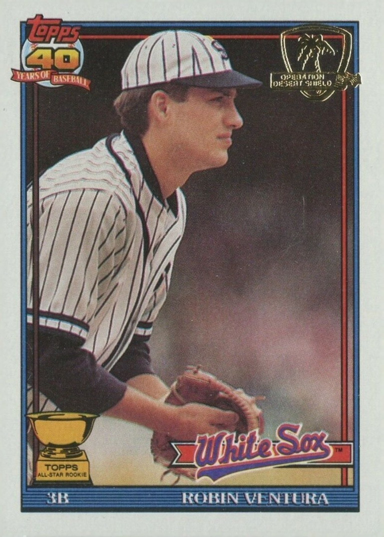 1991 Topps Desert Shield Robin Ventura #461 Baseball Card