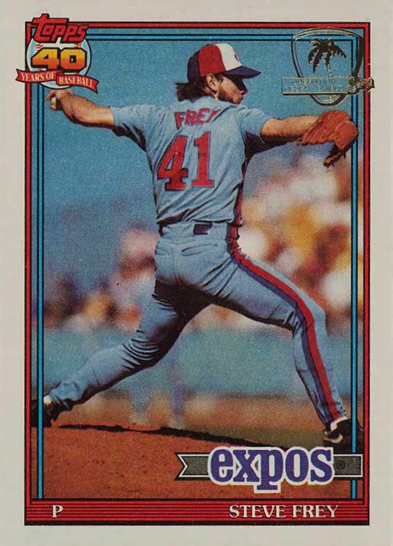 1991 Topps Desert Shield Steve Frey #462 Baseball Card