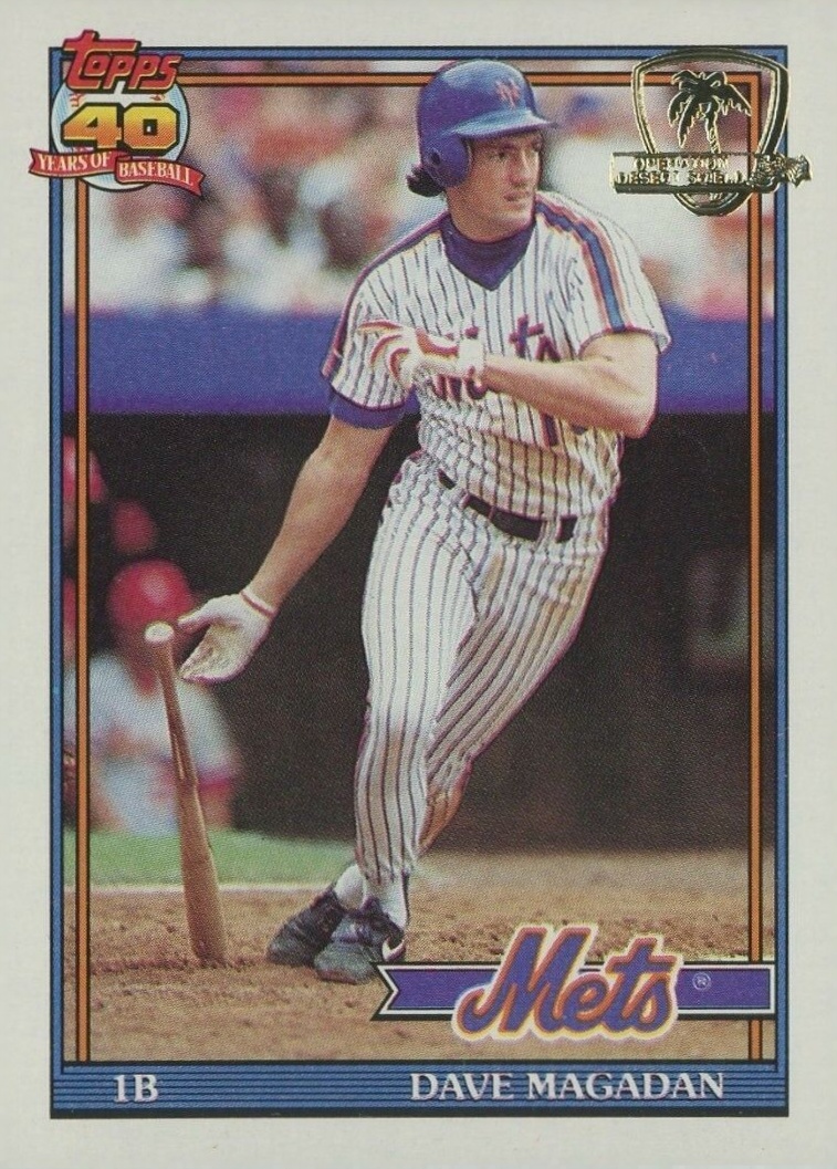 1991 Topps Desert Shield Dave Magadan #480 Baseball Card