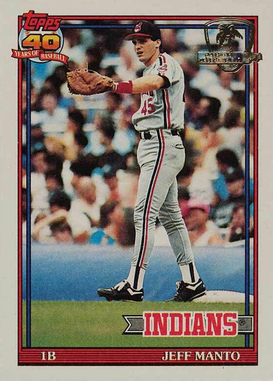 1991 Topps Desert Shield Jeff Manto #488 Baseball Card