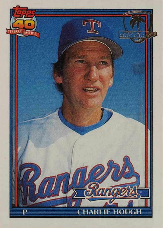 1991 Topps Desert Shield Charlie Hough #495 Baseball Card