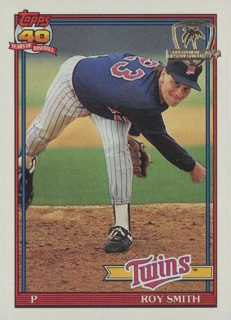 1991 Topps Desert Shield Roy Smith #503 Baseball Card