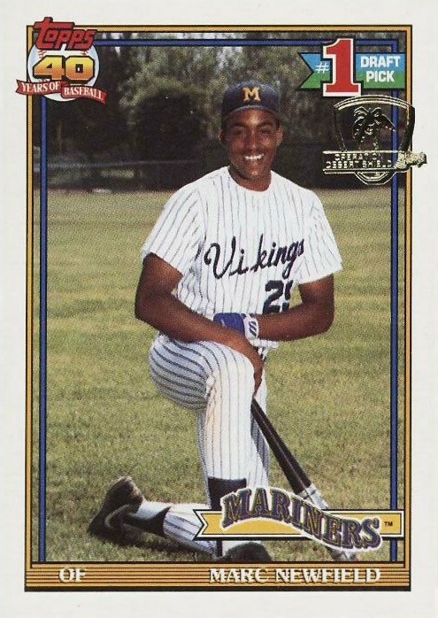1991 Topps Desert Shield Marc Newfield #529 Baseball Card