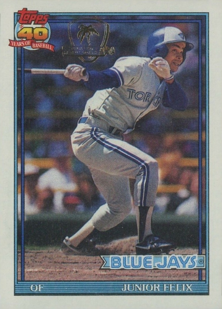 1991 Topps Desert Shield Junior Felix #543 Baseball Card