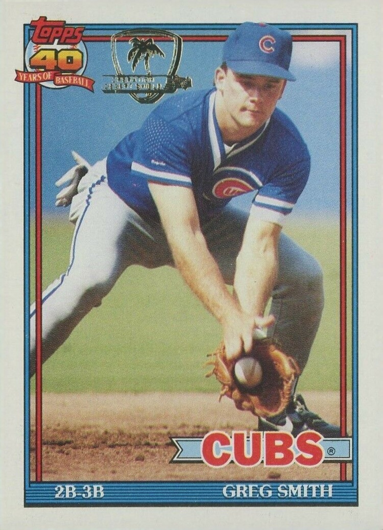 1991 Topps Desert Shield Greg Smith #560 Baseball Card