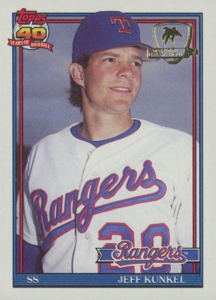 1991 Topps Desert Shield Jeff Kunkel #562 Baseball Card