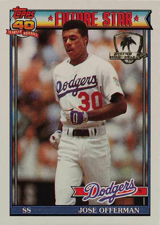 1991 Topps Desert Shield Jose Offerman #587 Baseball Card