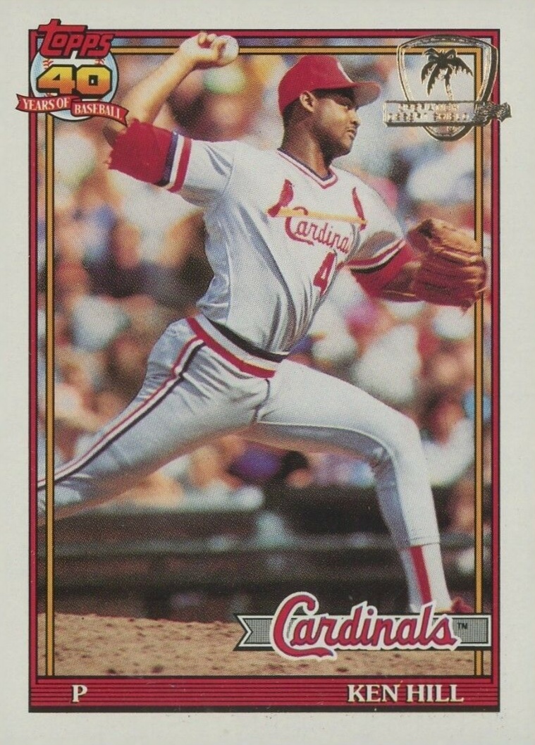 1991 Topps Desert Shield Ken Hill #591 Baseball Card