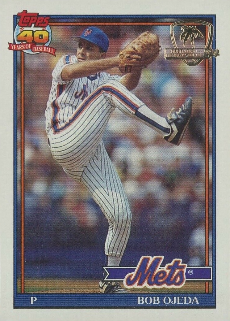 1991 Topps Desert Shield Bob Ojeda #601 Baseball Card