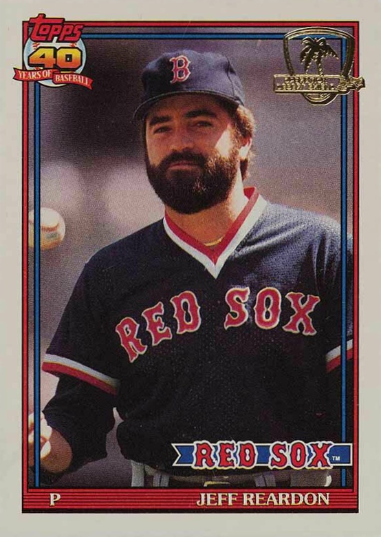 1991 Topps Desert Shield Jeff Reardon #605 Baseball Card