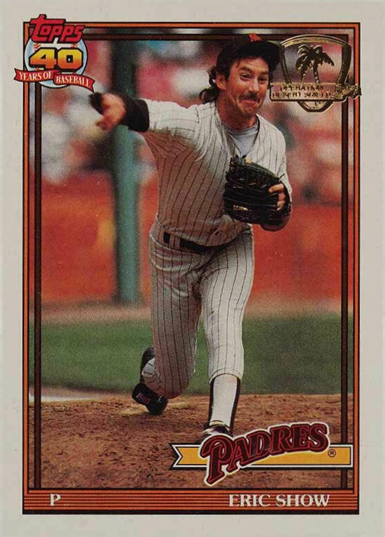 1991 Topps Desert Shield Eric Show #613 Baseball Card