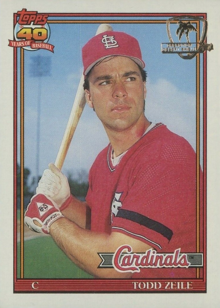 1991 Topps Desert Shield Todd Zeile #616 Baseball Card