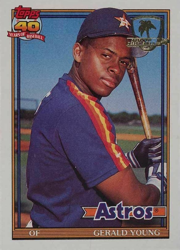 1991 Topps Desert Shield Gerald Young #626 Baseball Card