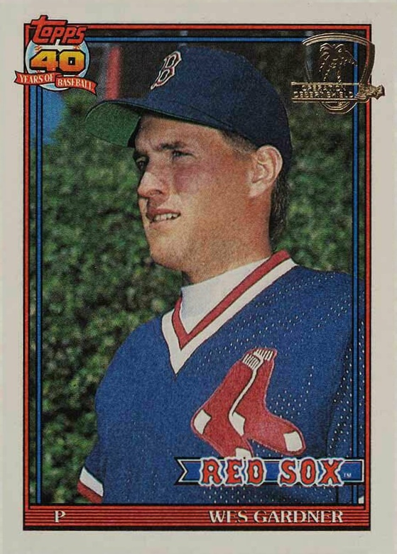 1991 Topps Desert Shield Wes Gardner #629 Baseball Card