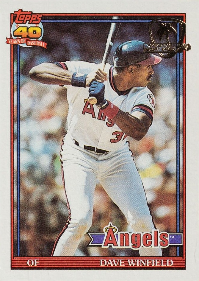 1991 Topps Desert Shield Dave Winfield #630 Baseball Card