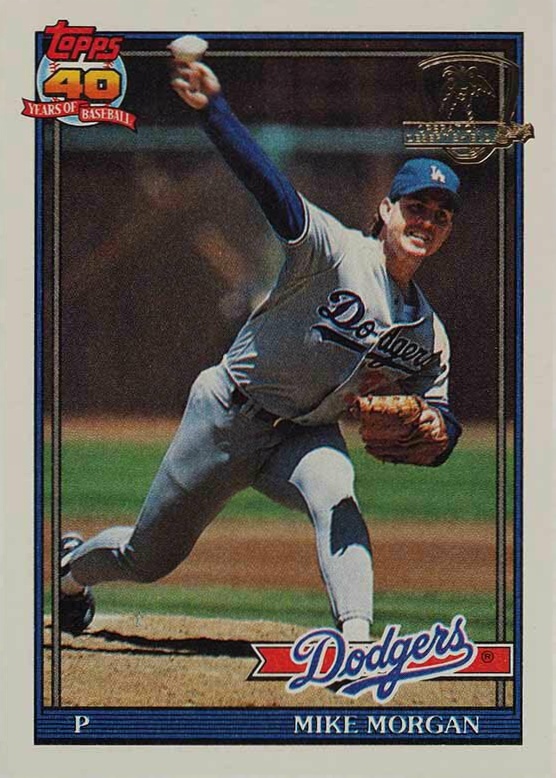 1991 Topps Desert Shield Mike Morgan #631 Baseball Card