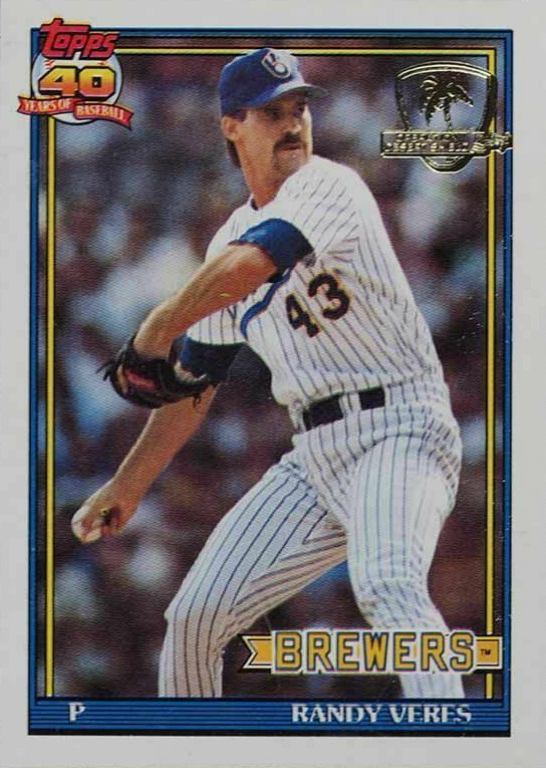 1991 Topps Desert Shield Randy Veres #694 Baseball Card