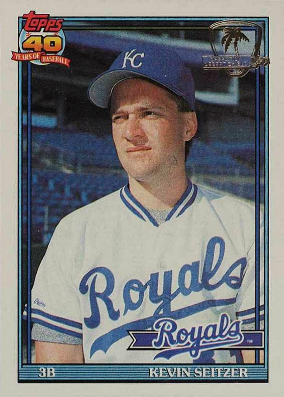 1991 Topps Desert Shield Kevin Seitzer #695 Baseball Card