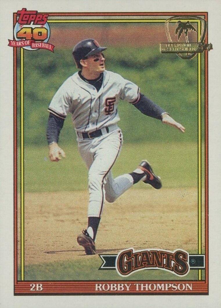 1991 Topps Desert Shield Robby Thompson #705 Baseball Card