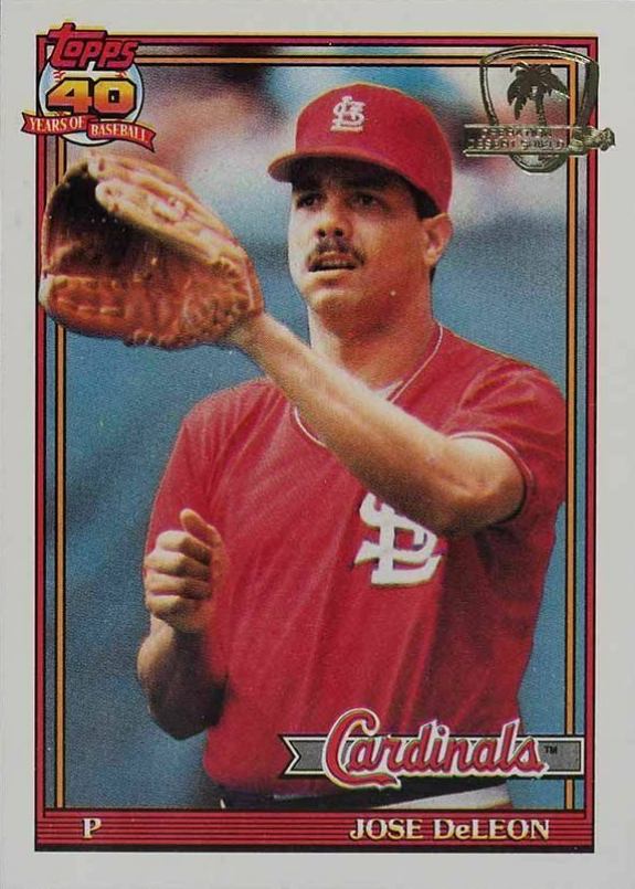 1991 Topps Desert Shield Jose DeLeon #711 Baseball Card