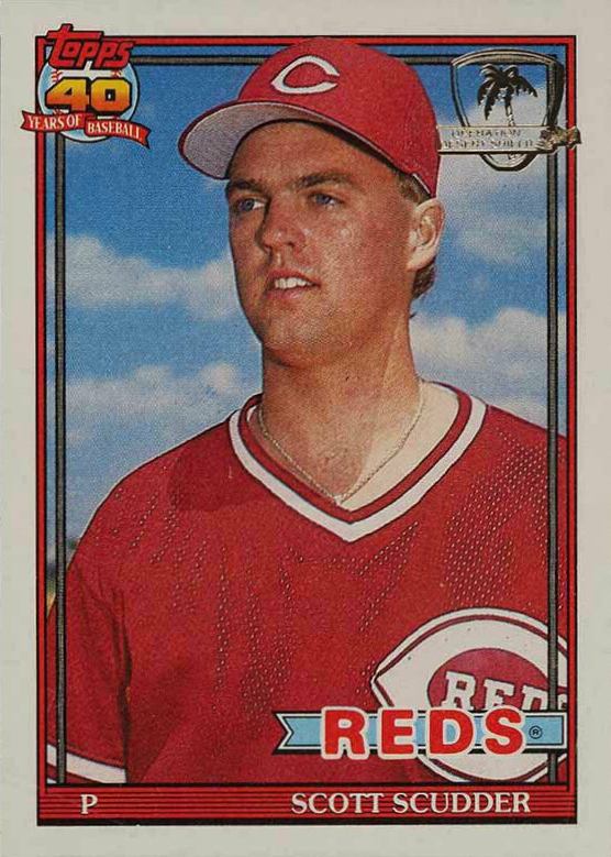 1991 Topps Desert Shield Scott Scudder #713 Baseball Card