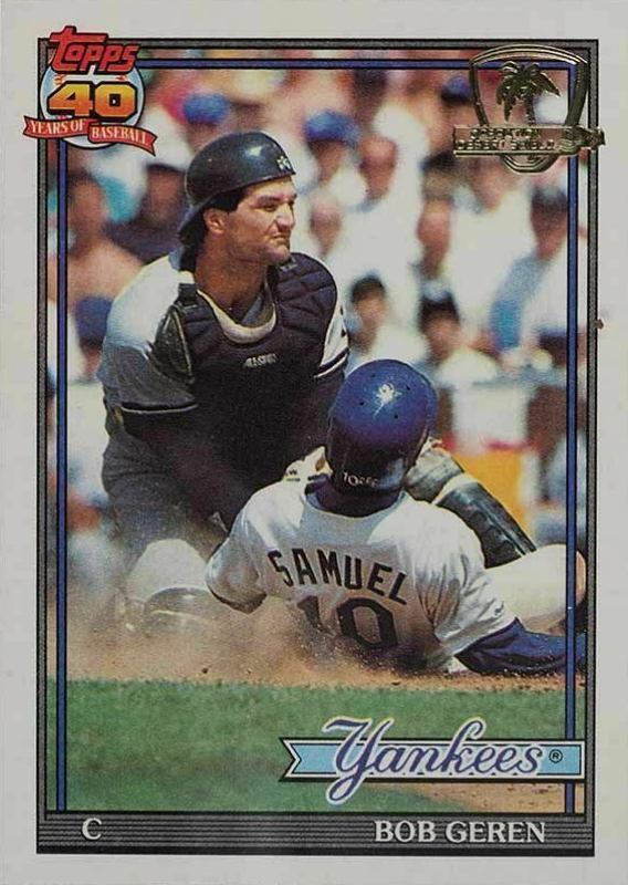1991 Topps Desert Shield Bob Geren #716 Baseball Card