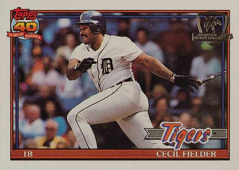 1991 Topps Desert Shield Cecil Fielder #720 Baseball Card
