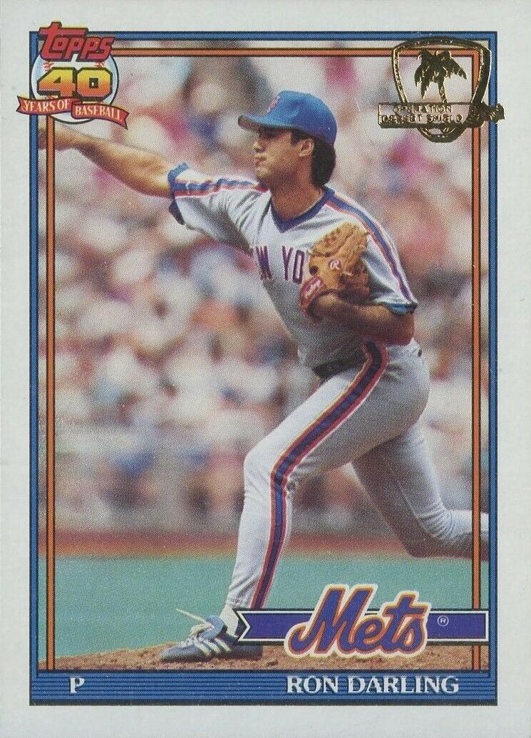 1991 Topps Desert Shield Ron Darling #735 Baseball Card