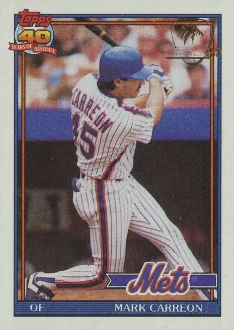 1991 Topps Desert Shield Mark Carreon #764 Baseball Card