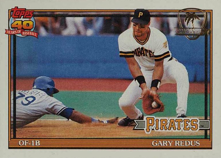 1991 Topps Desert Shield Gary Redus #771 Baseball Card