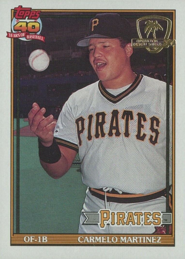 1991 Topps Desert Shield Carmelo Martinez #779 Baseball Card