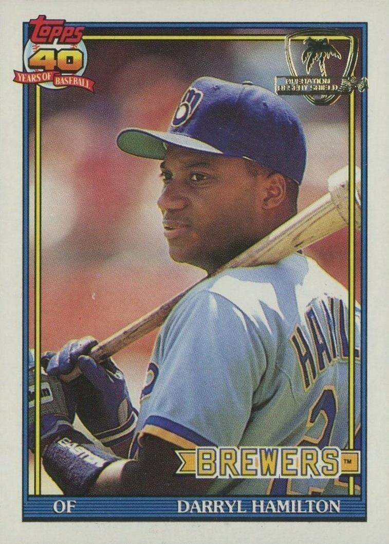 1991 Topps Desert Shield Darryl Hamilton #781 Baseball Card