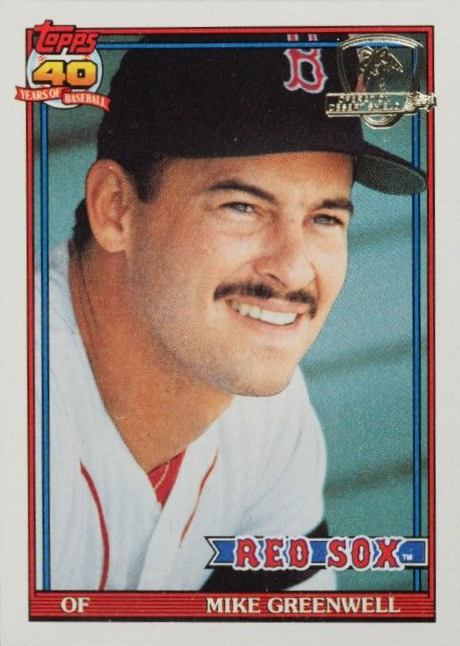 1991 Topps Desert Shield Mike Greenwell #792 Baseball Card