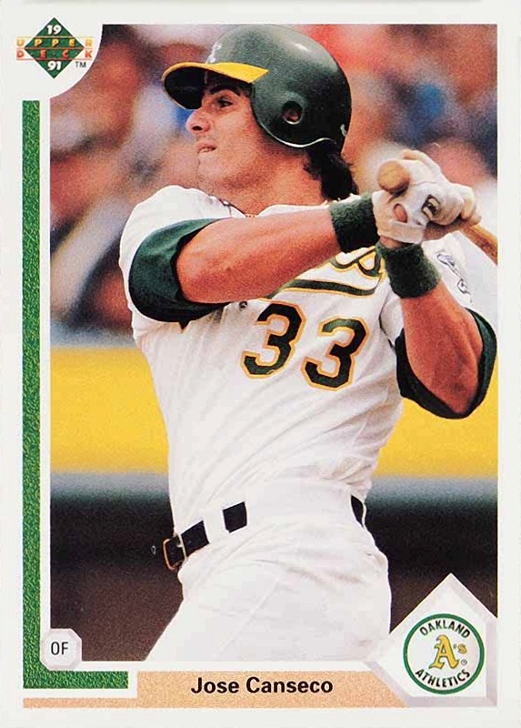 1991 Upper Deck Jose Canseco #155 Baseball Card