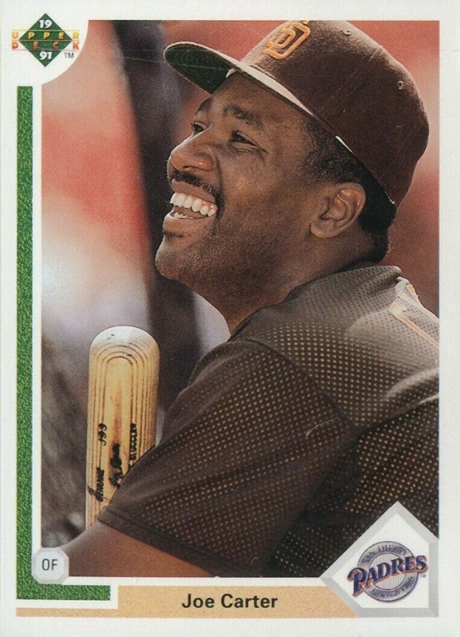 1991 Upper Deck Joe Carter #226 Baseball Card