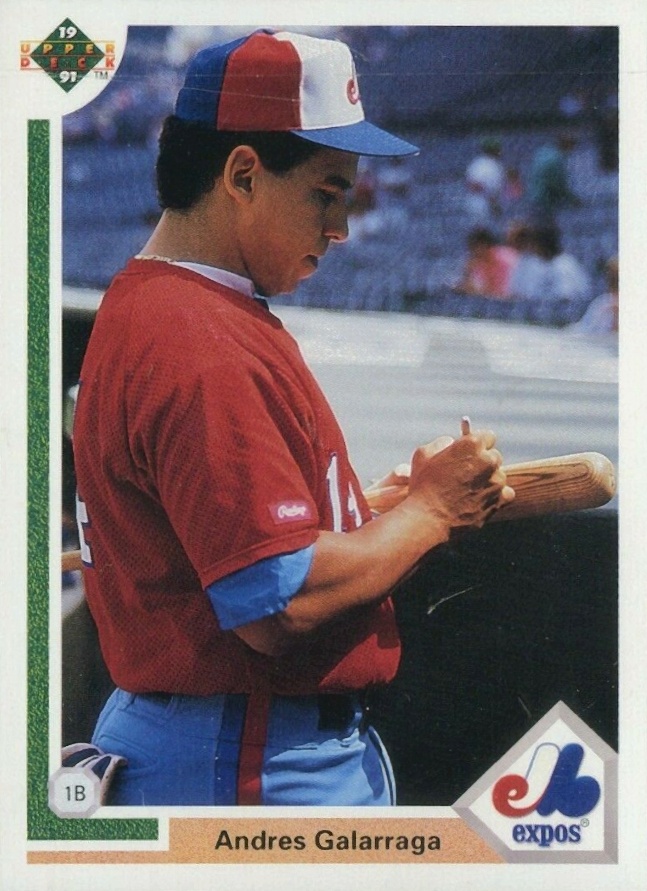 1991 Upper Deck Andres Galarraga #456 Baseball Card