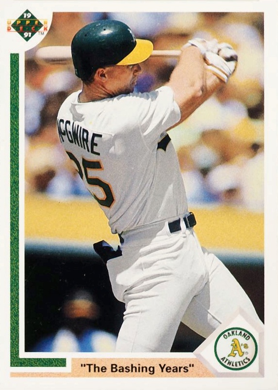 1991 Upper Deck Mark McGwire #656 Baseball Card
