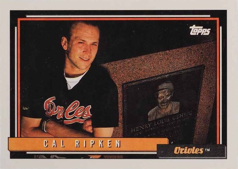 1992 Topps Cal Ripken Jr. #40 Baseball Card
