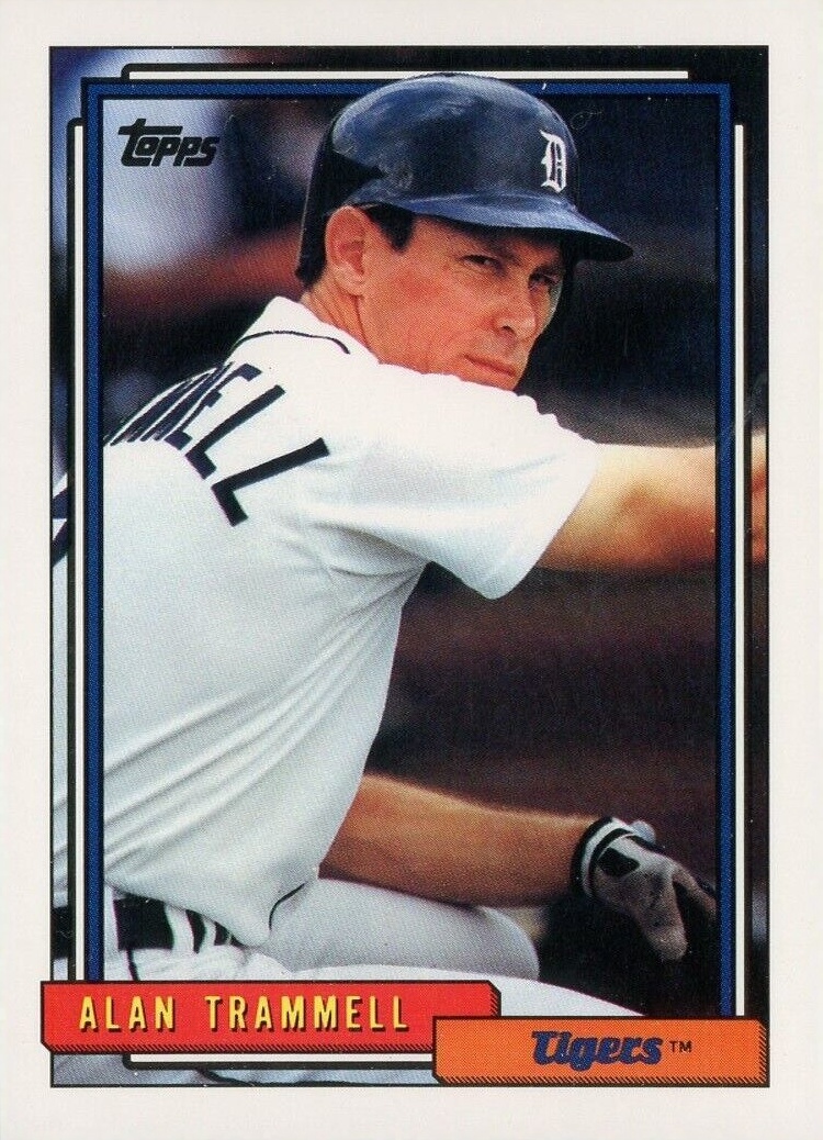 1992 Topps Alan Trammell #120 Baseball Card