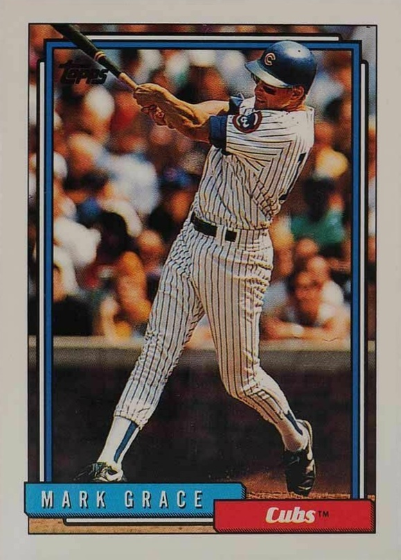 1992 Topps Mark Grace #140 Baseball Card