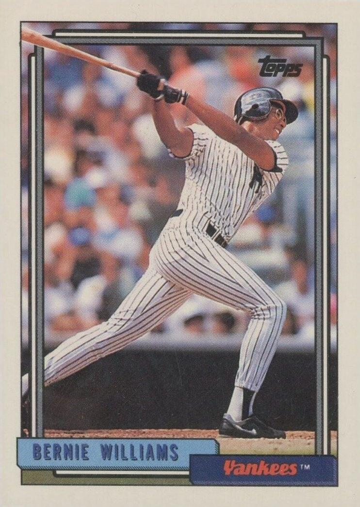 1992 Topps Bernie Williams #374 Baseball Card