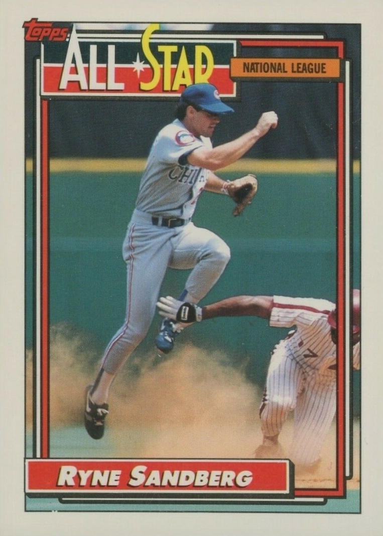 1992 Topps Ryne Sandberg #387 Baseball Card